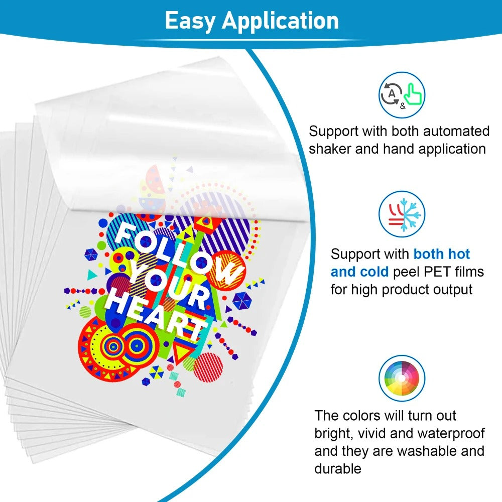 500g White DTF Powder Printing Adhesive Black DTF Transfer Powder