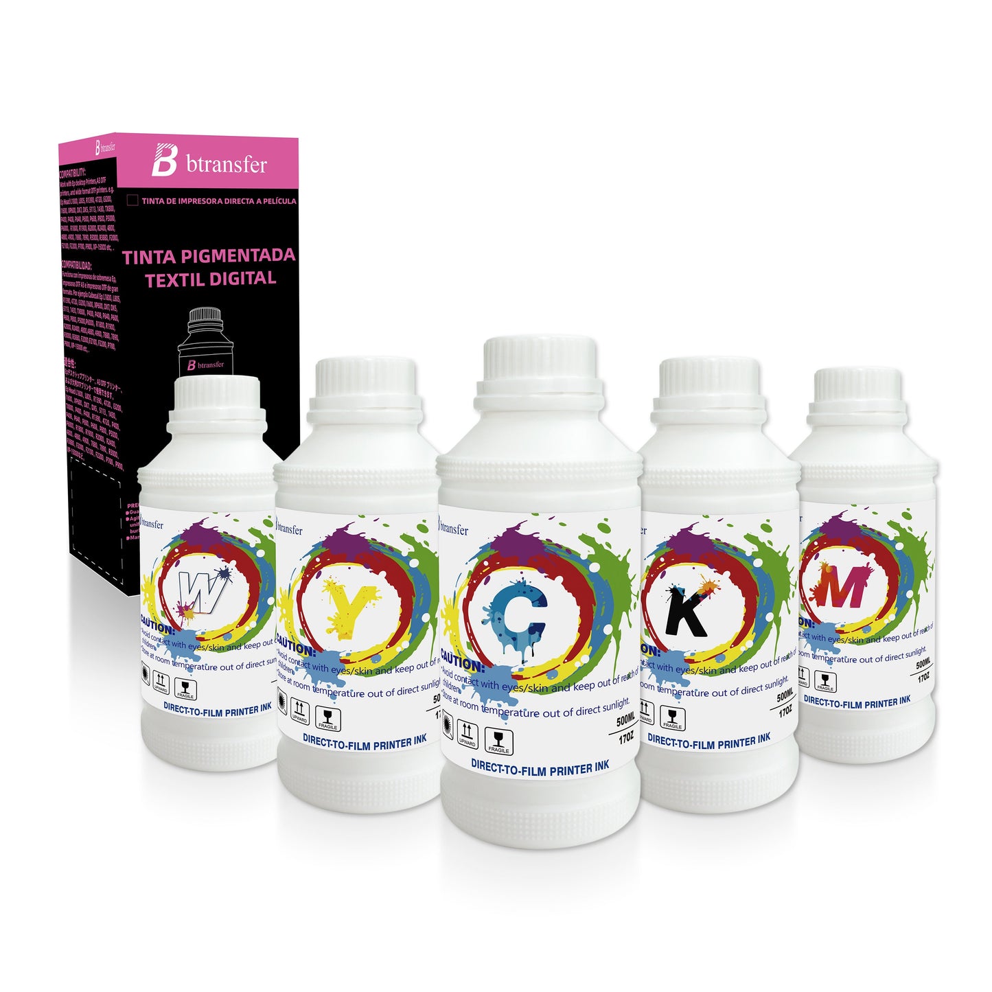 Btransfer DTF Ink 3000ML, DTF Transfer Ink for PET Film