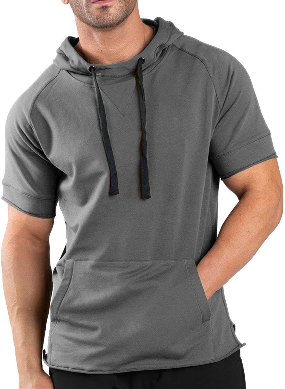 Blank Custom Wholesale Women Men Short Hoodie Pullover Sweatshirt - Colorsprinter