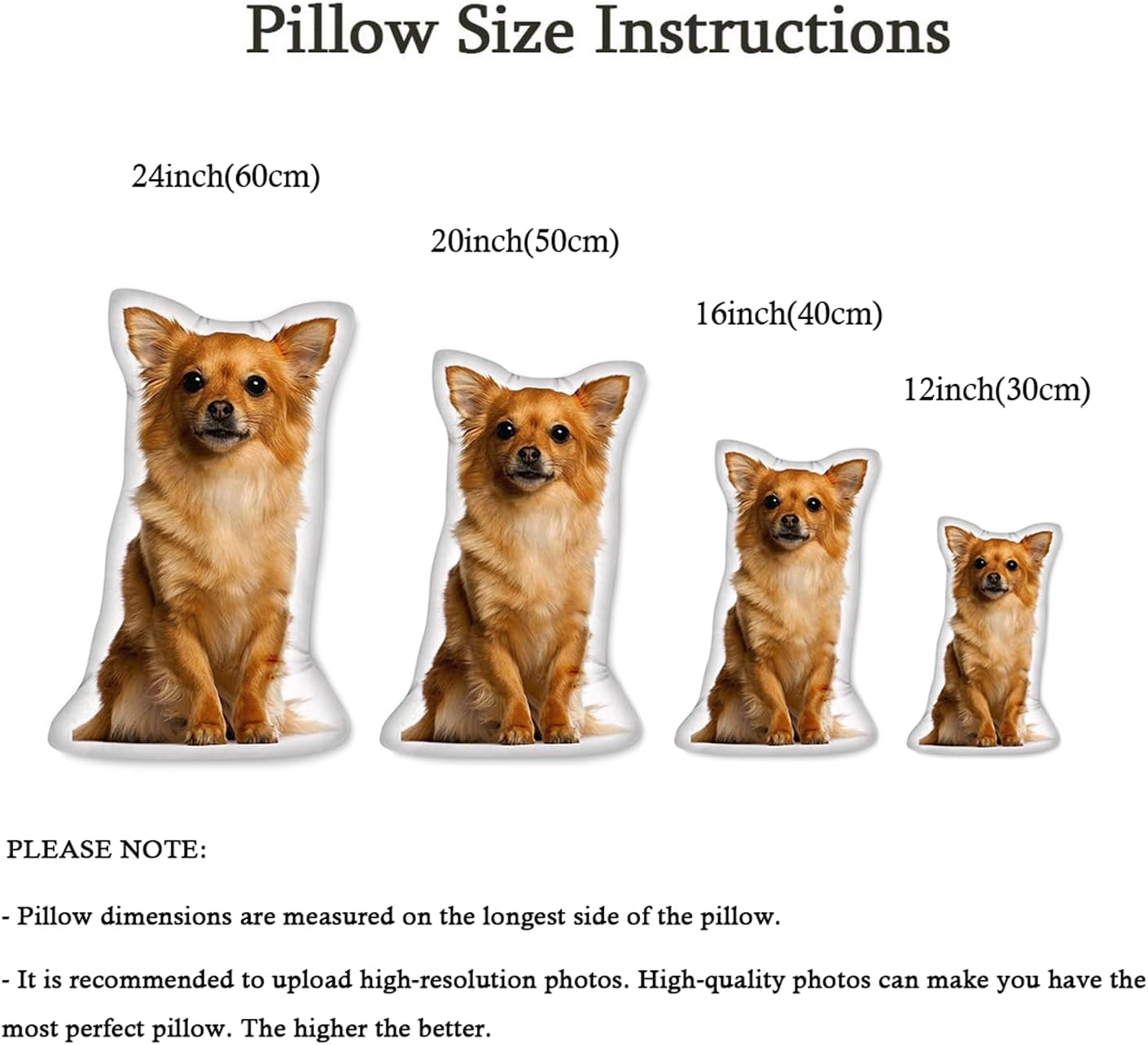 Personalized Custom Photo Dog Cat Into Pillow Shape Throw - Colorsprinter