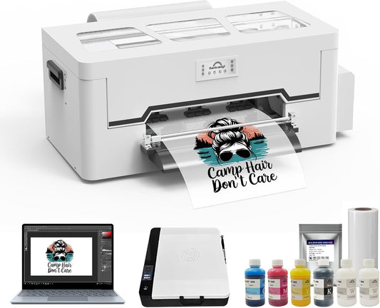 Peacock 33 A3 DTF Printer XP600 Kits With DTF supplies Oven Heat Press