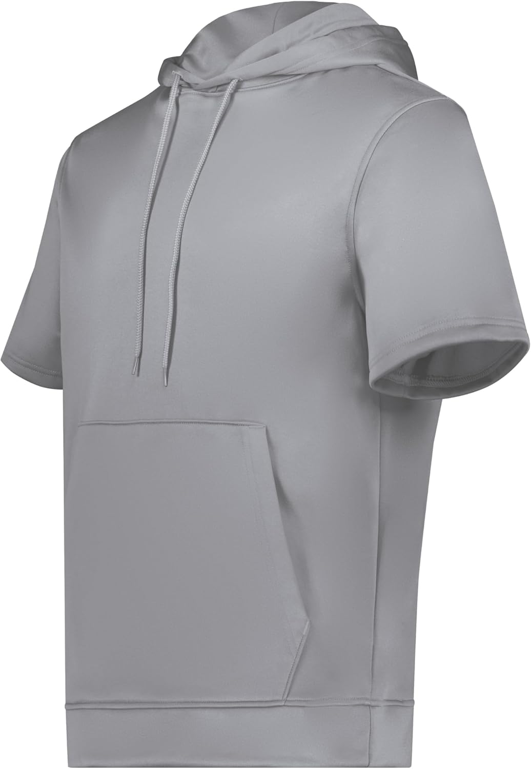 Blank Custom Men's Wicking Fleece Short Sleeve Hoodie Pullover - Colorsprinter