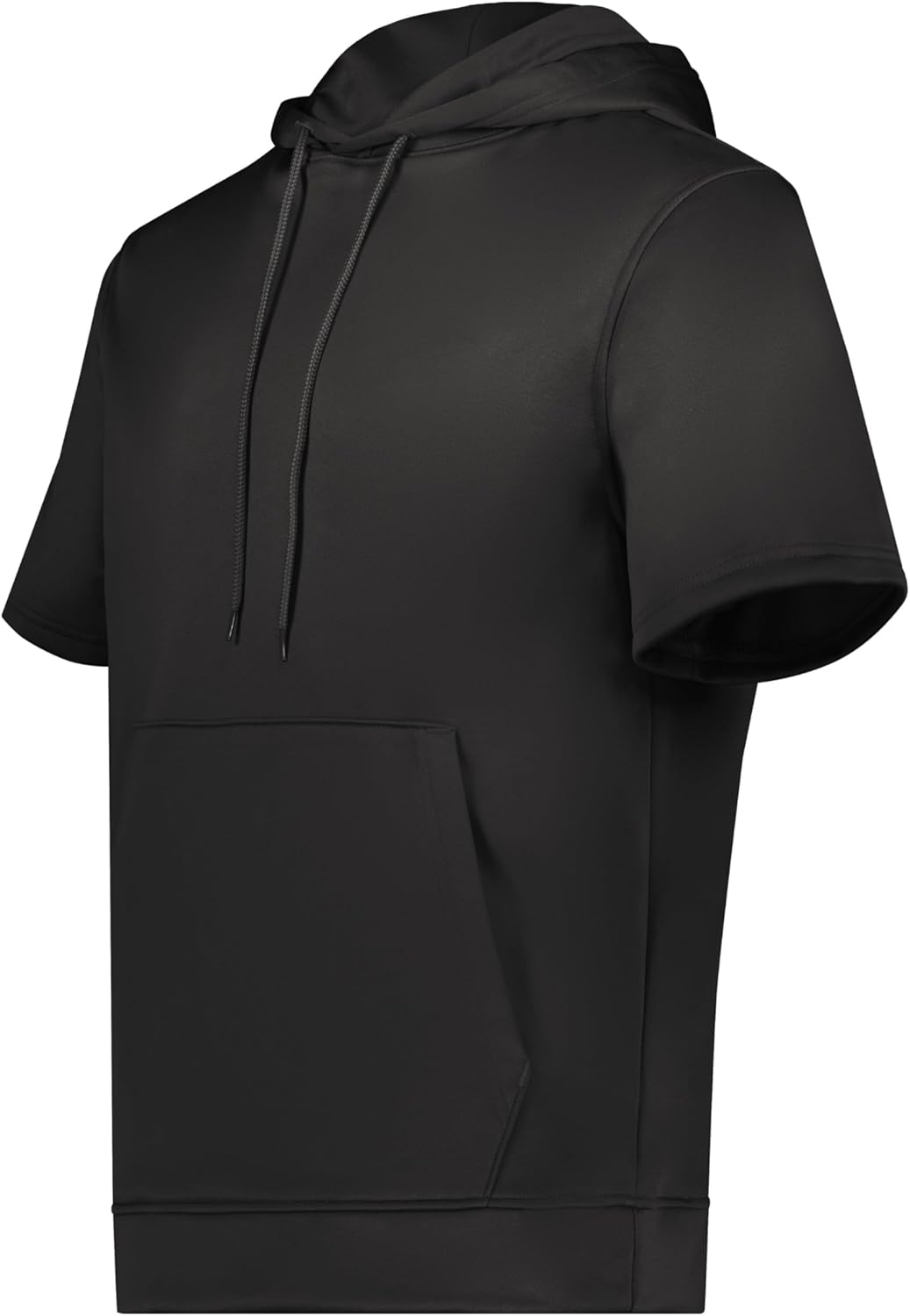 Blank Custom Men's Wicking Fleece Short Sleeve Hoodie Pullover