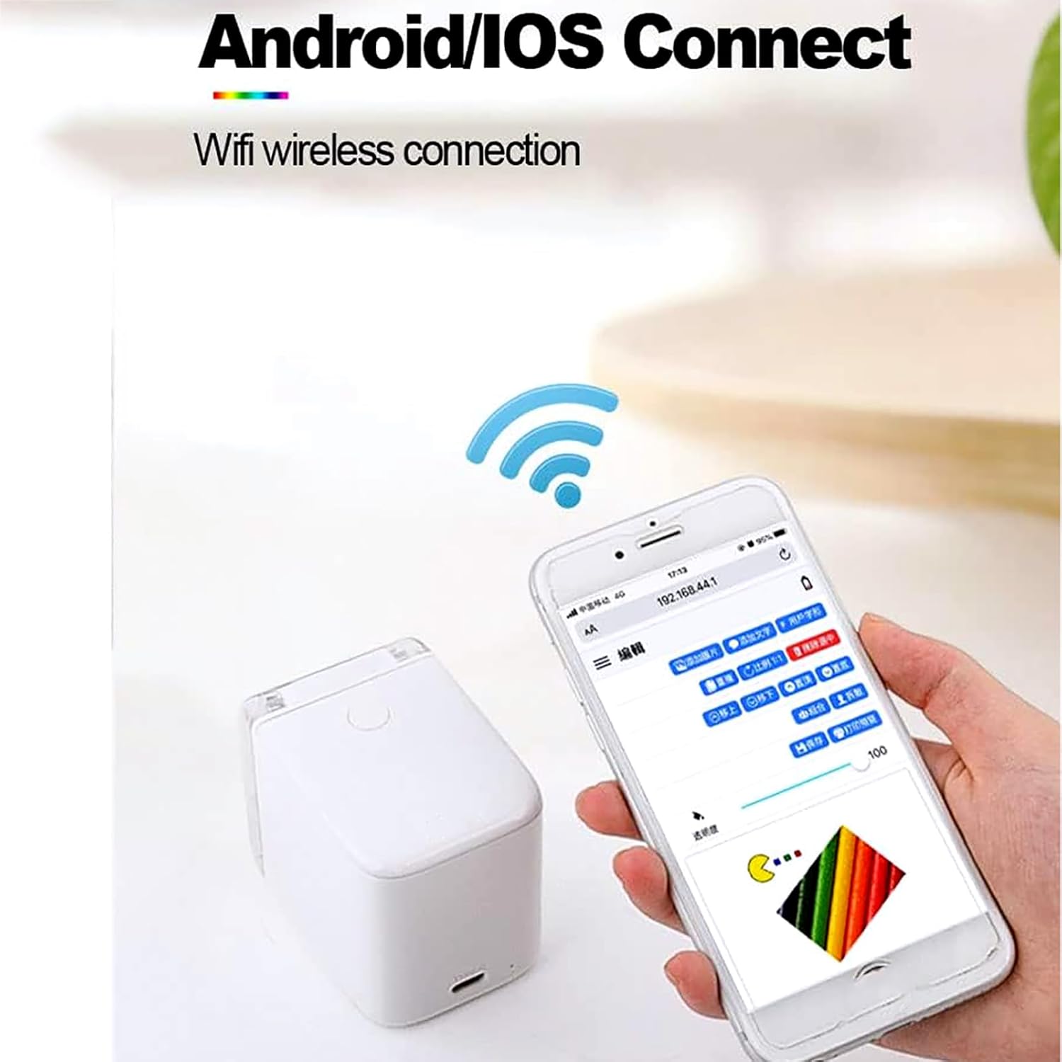 Portable Mini Handheld Food Edible Printer For Cake Coffee Diy Decor - Colorsprinter