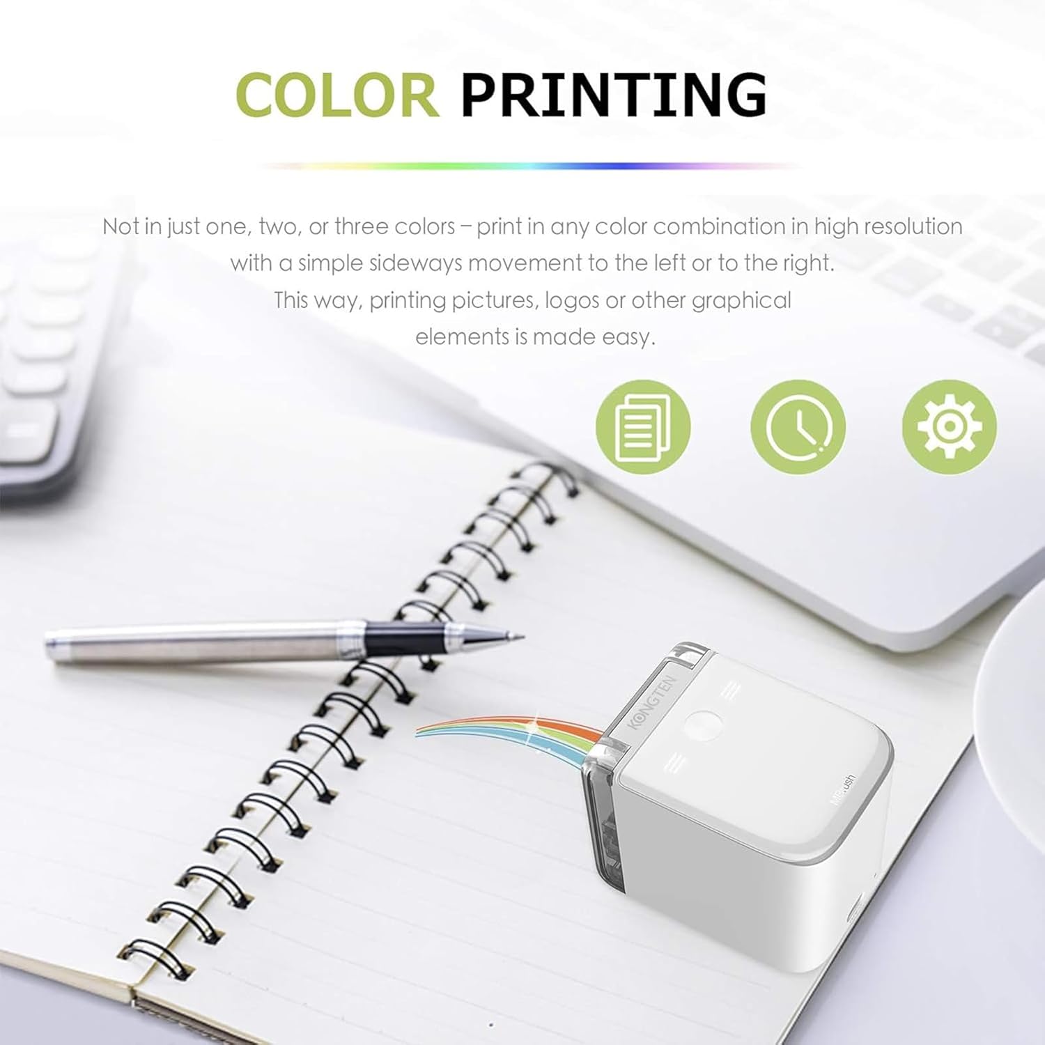 Portable Mini Handheld Food Edible Printer For Cake Coffee Diy Decor - Colorsprinter