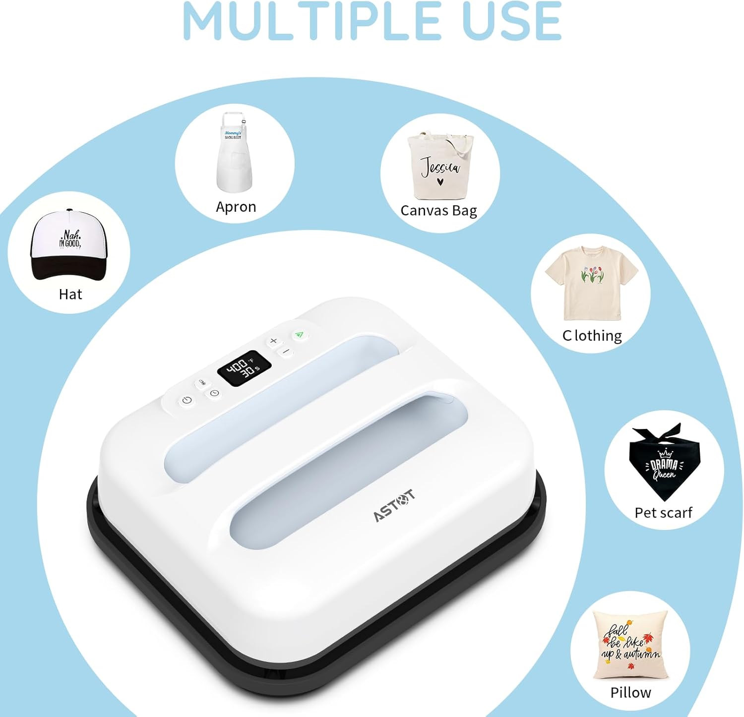 12x10 Portable Heat Press Machine Iron Press For Tshirt Hats Bags - Colorsprinter