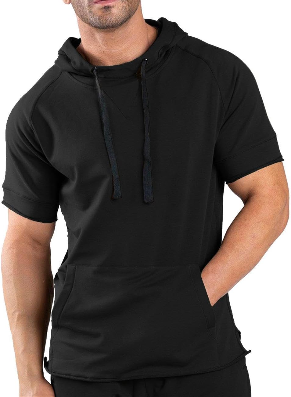 Blank Custom Wholesale Women Men Short Hoodie Pullover Sweatshirt - Colorsprinter