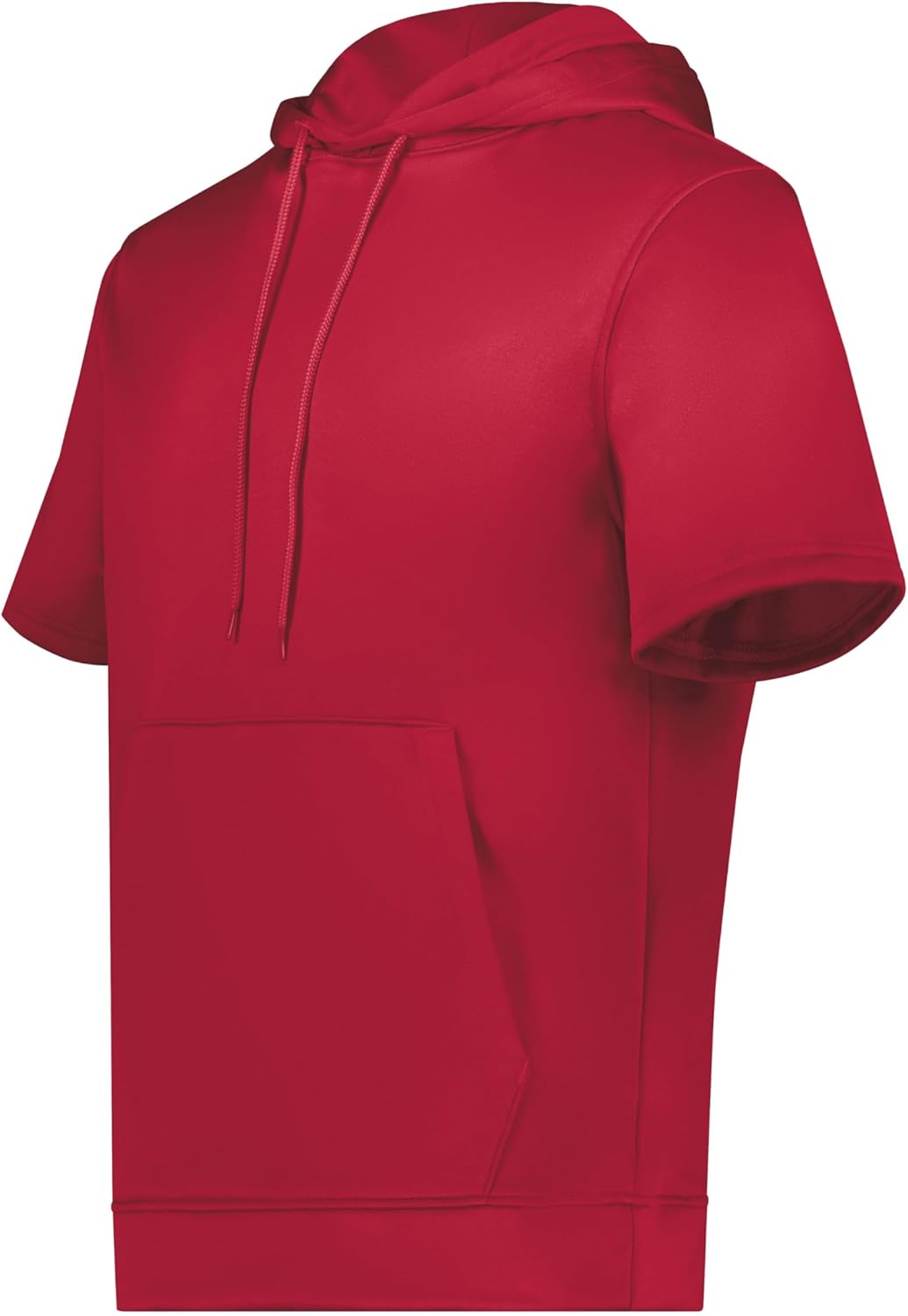 Blank Custom Men's Wicking Fleece Short Sleeve Hoodie Pullover - Colorsprinter