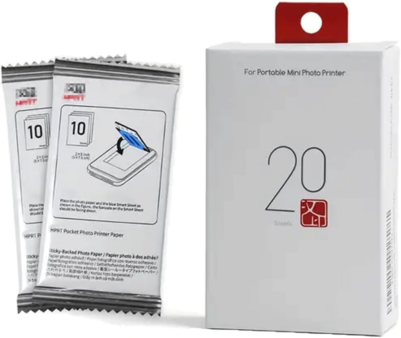 2x3 Photo Paper Waterproof, Smudge Proof, Tear Proof, Instant-Dry 20