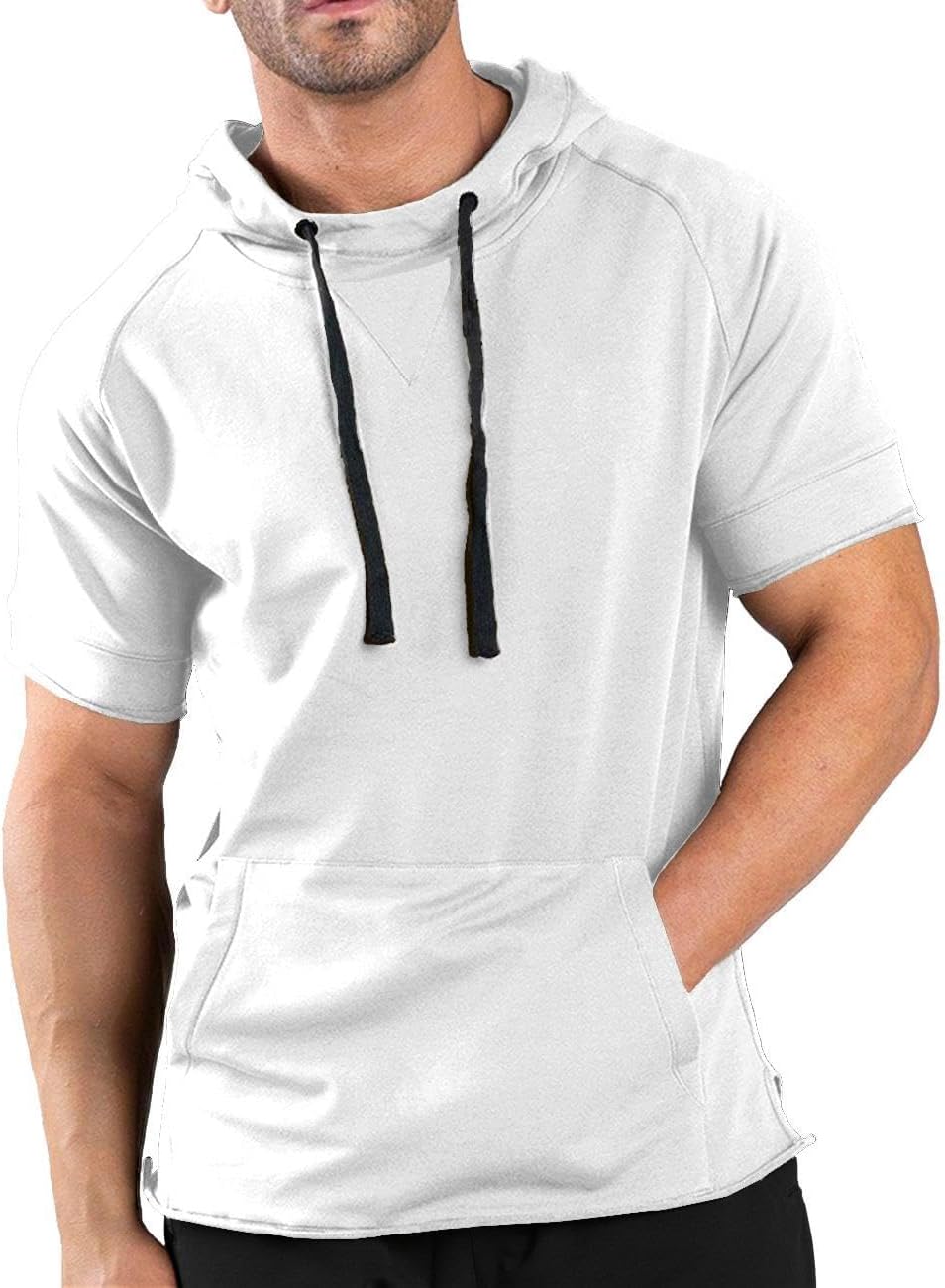 Blank Custom Wholesale Women Men Short Hoodie Pullover Sweatshirt - Colorsprinter