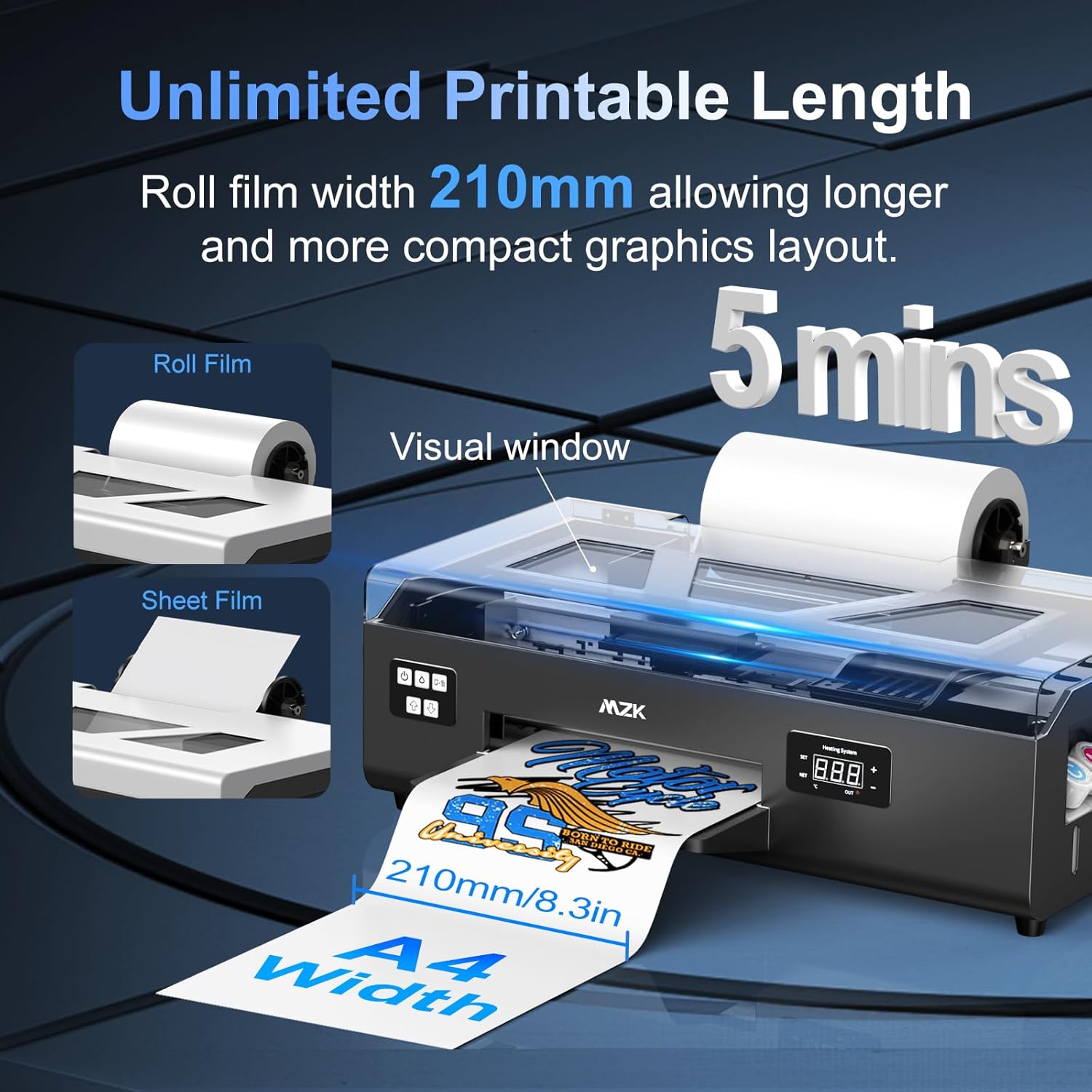 A4 L805 Cheapest DTF Printer, Auto-Clean, White Stirring, T-Shirt DIY - Colorsprinter