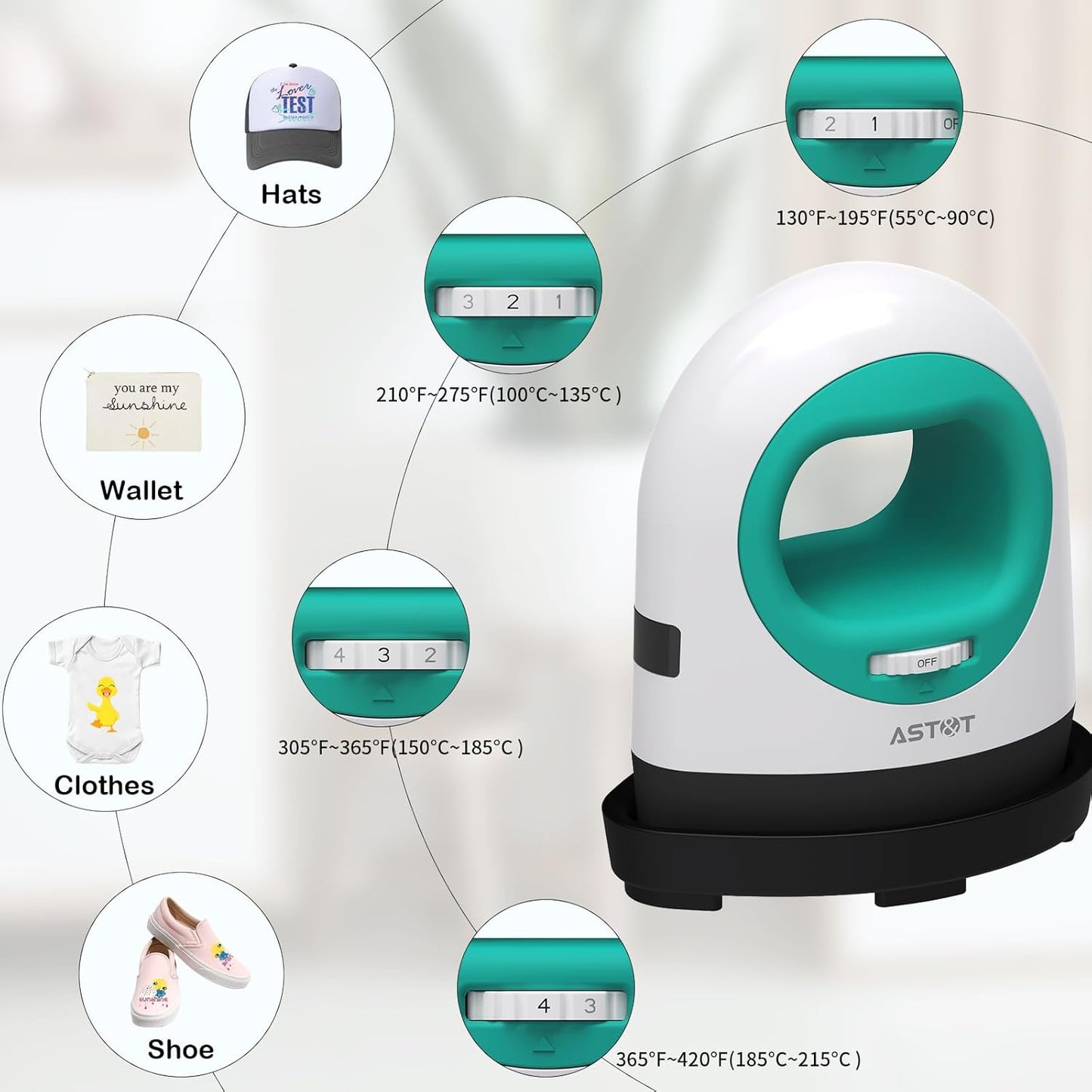 Portable Small Mini T-Shirt Hat Heat Press Machine Iron Press - Colorsprinter