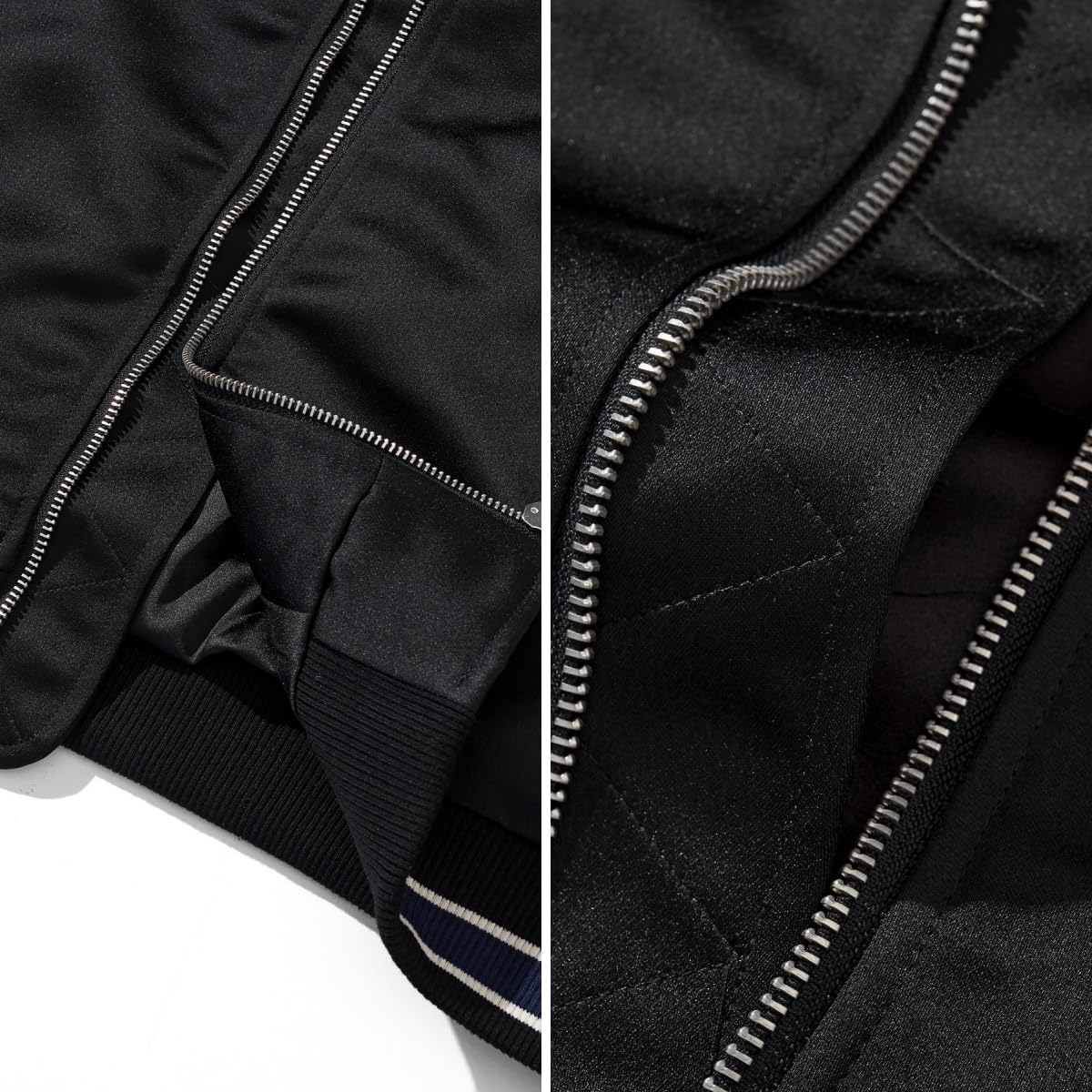 Men's Lion Embroidery Bomber Jacket Zip Up Hoodies Streetwear