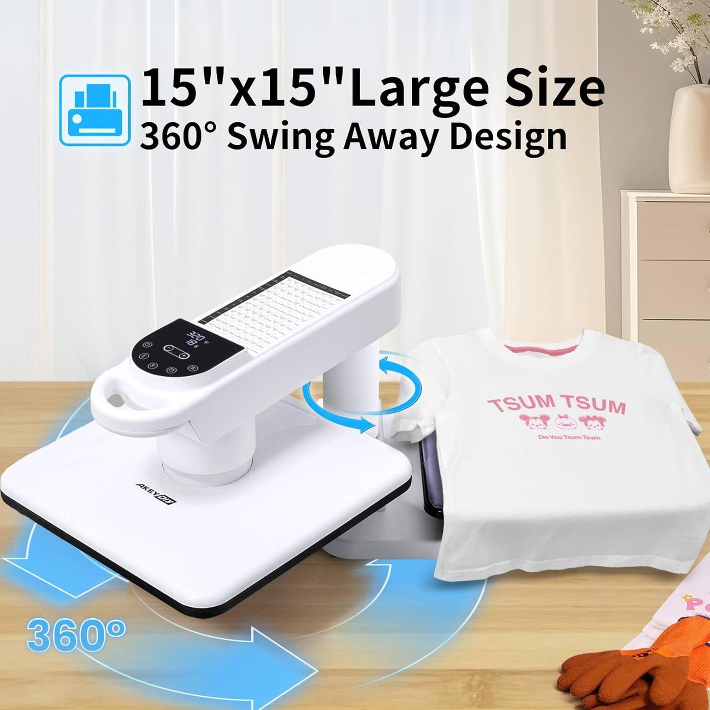 Portable Auto Heat Press Machine for T Shirts Hoodie - Colorsprinter