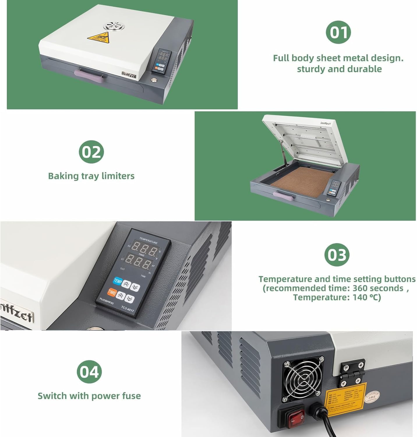 A3 A4 DTF Curing Oven with Temperature Control