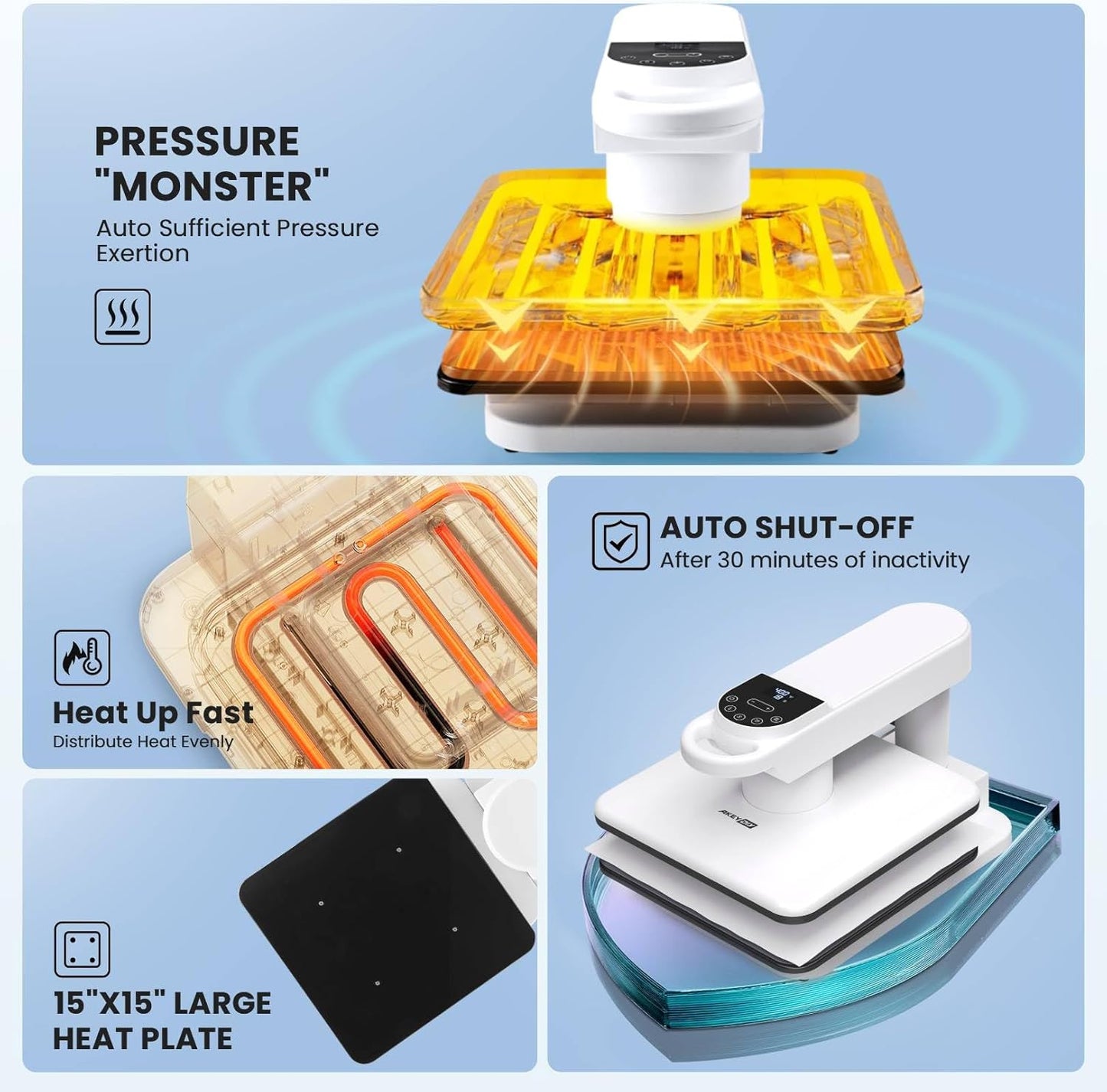 Portable Auto Heat Press Machine for T Shirts Hoodie - Colorsprinter