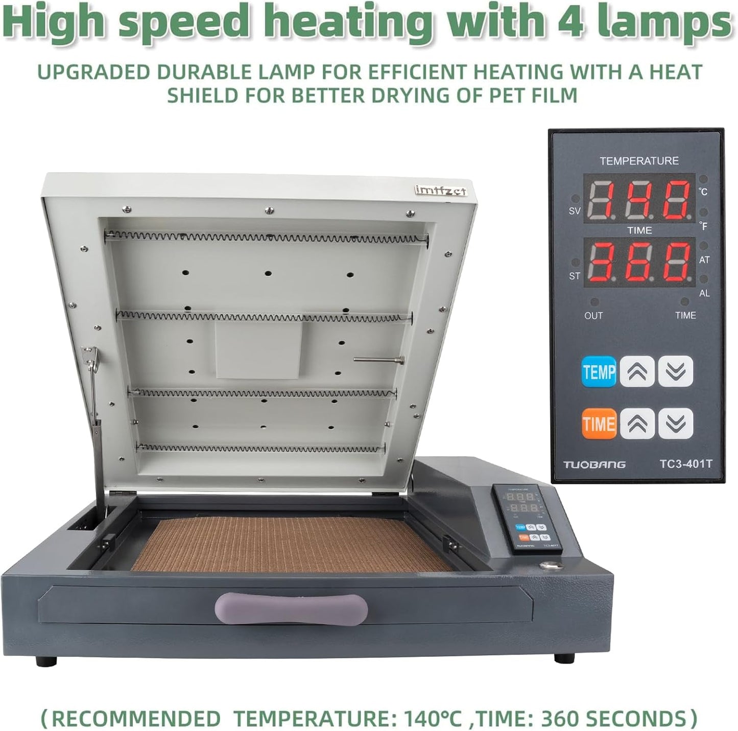 A3 A4 DTF Curing Oven with Temperature Control