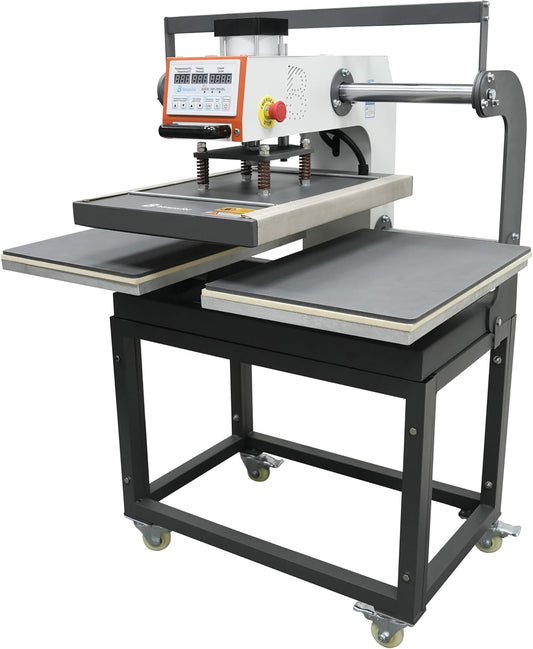 Auto 16x24 Dual-Platen Pneumatic Heat Press Machine
