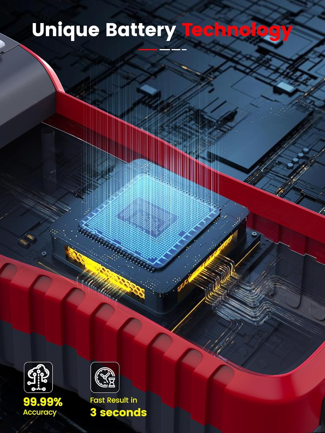 Car Battery Tester with Printer for Motorcycles Truck SUV ATV RV