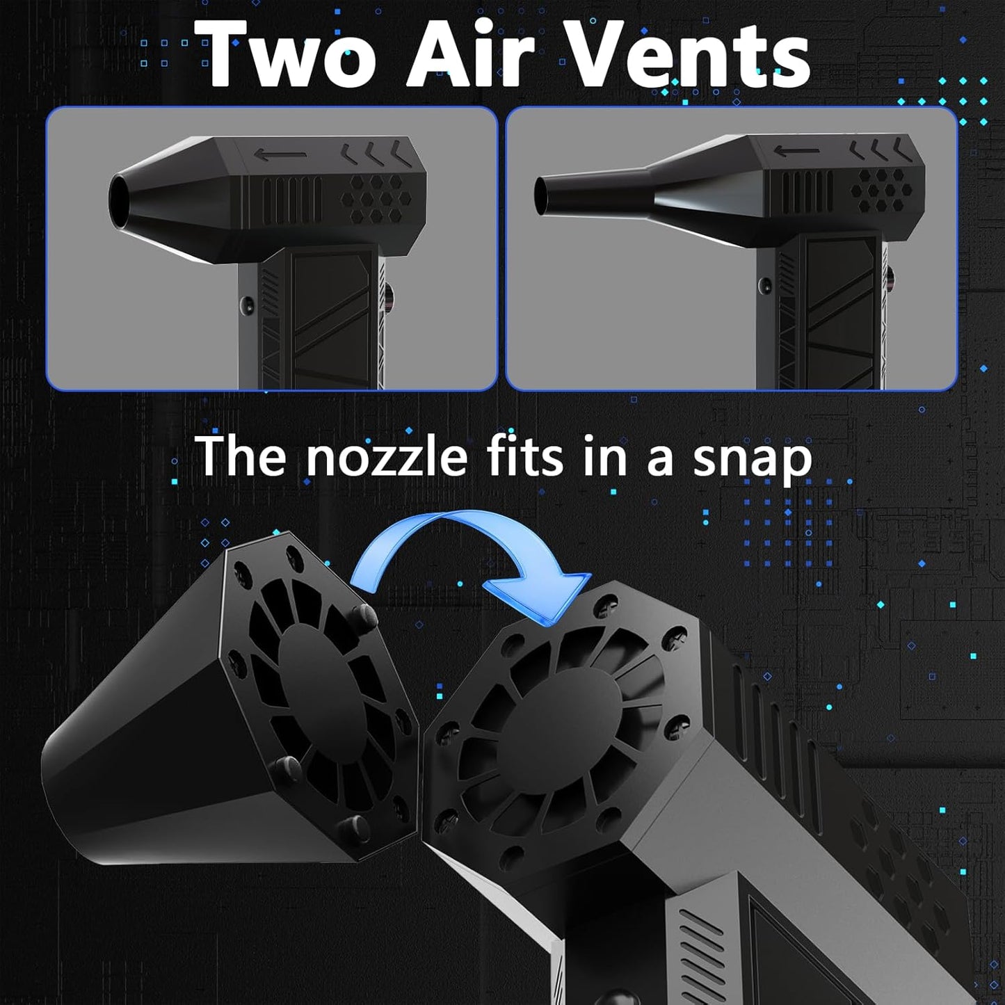 Super Powerful Mini Air Duster Blower Gun For Printer Cleaning