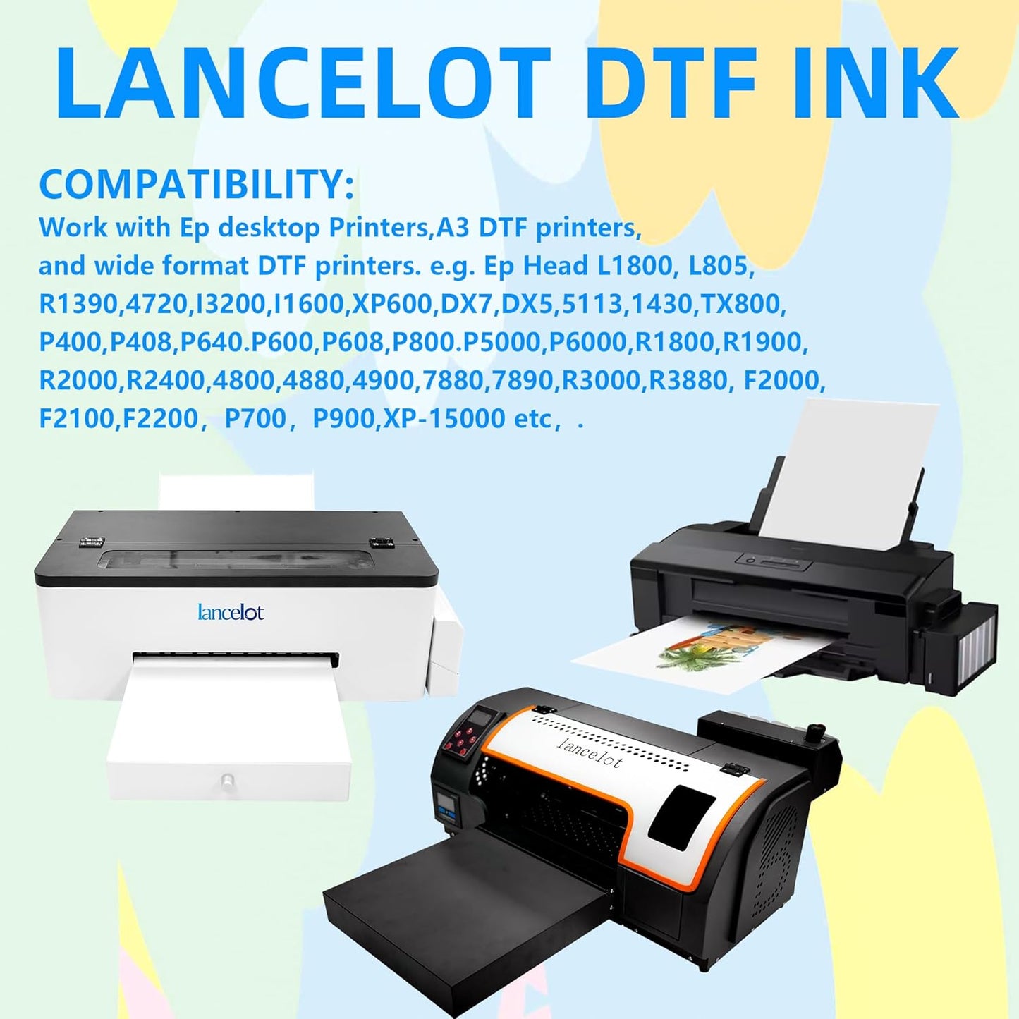 Lancelot 500ml DTF Ink for DTF Printer with Epson Printhead