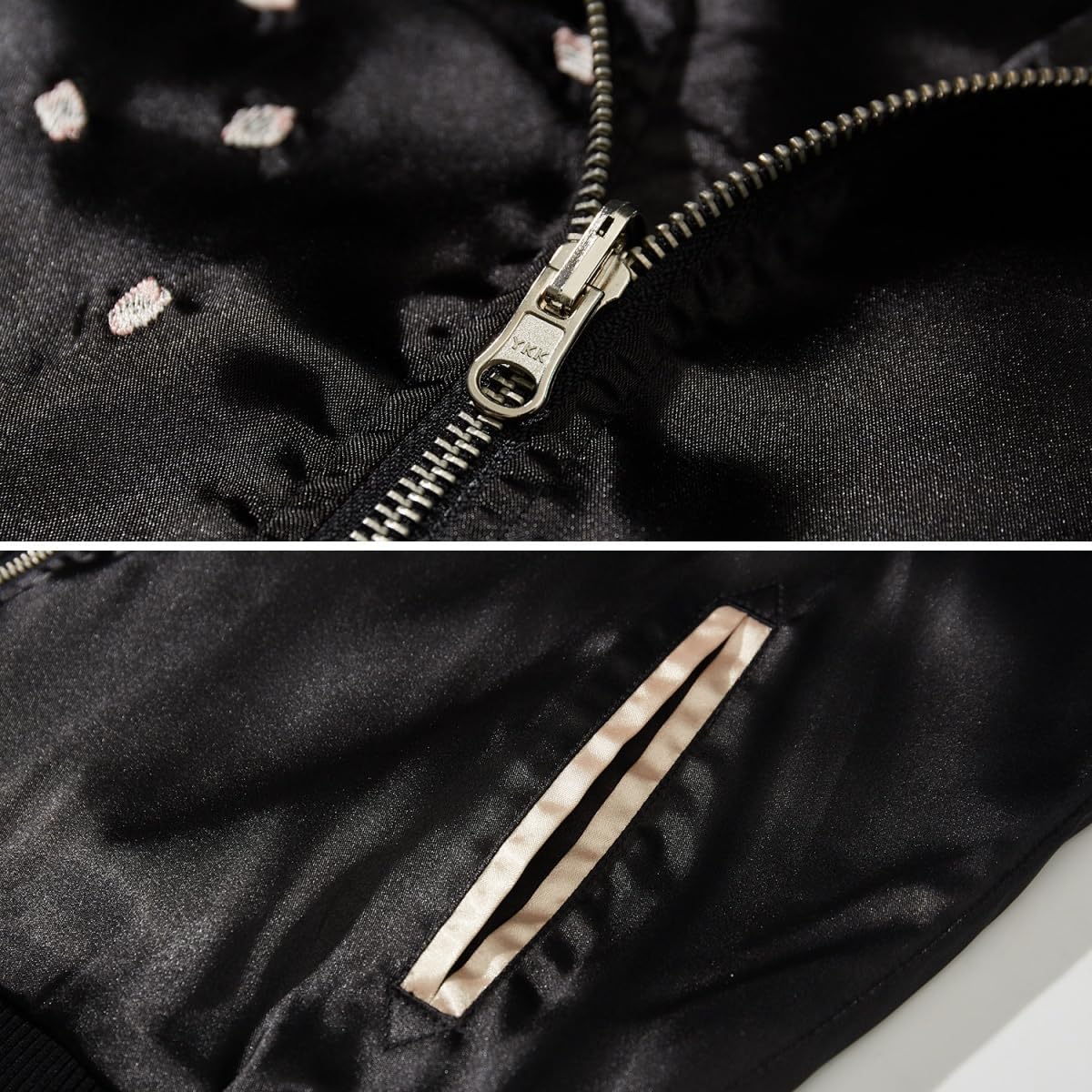 Phoenix Embroidery Men's Bomber Jacket Streetwear Windbreaker Coat