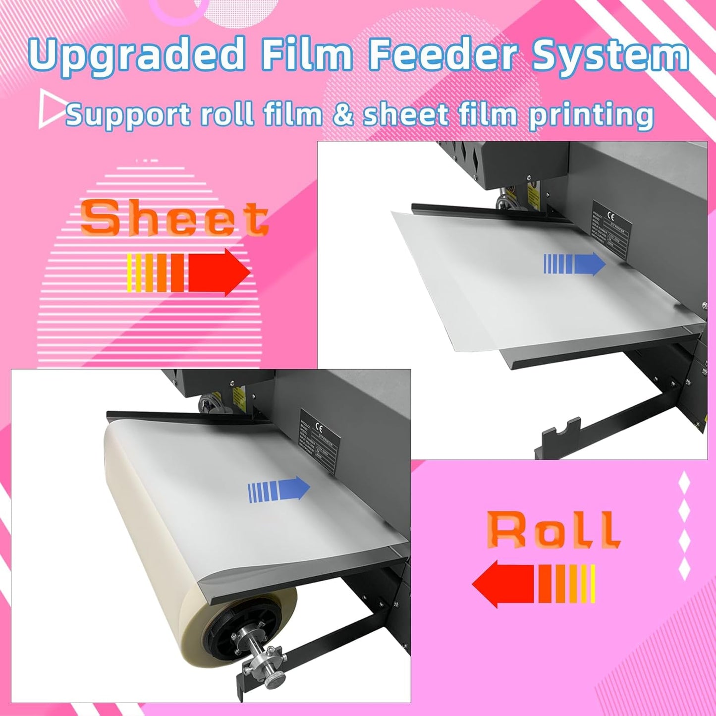 XP600 A3 Pink DTF Printer Bundle Printing Machine T Shirt Making Kit