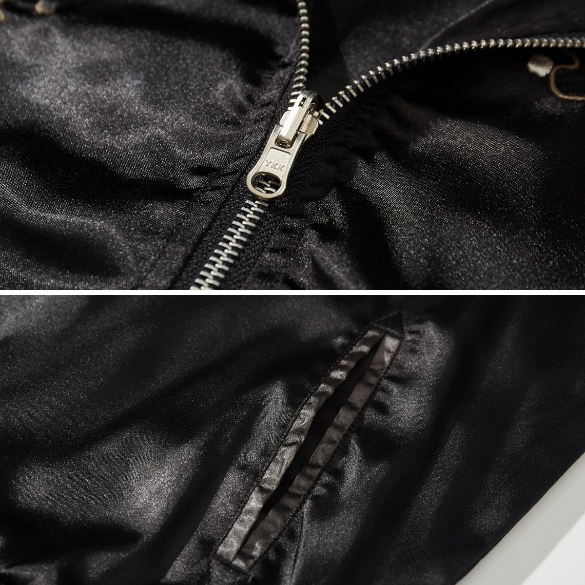 Nine-tailed Fox Embroidery Men Bomber Jacket Hip Hop Windbreaker