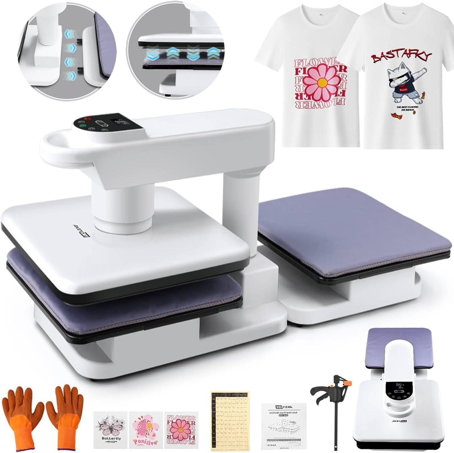 Portable Auto Heat Press Machine for T Shirts Hoodie - Colorsprinter