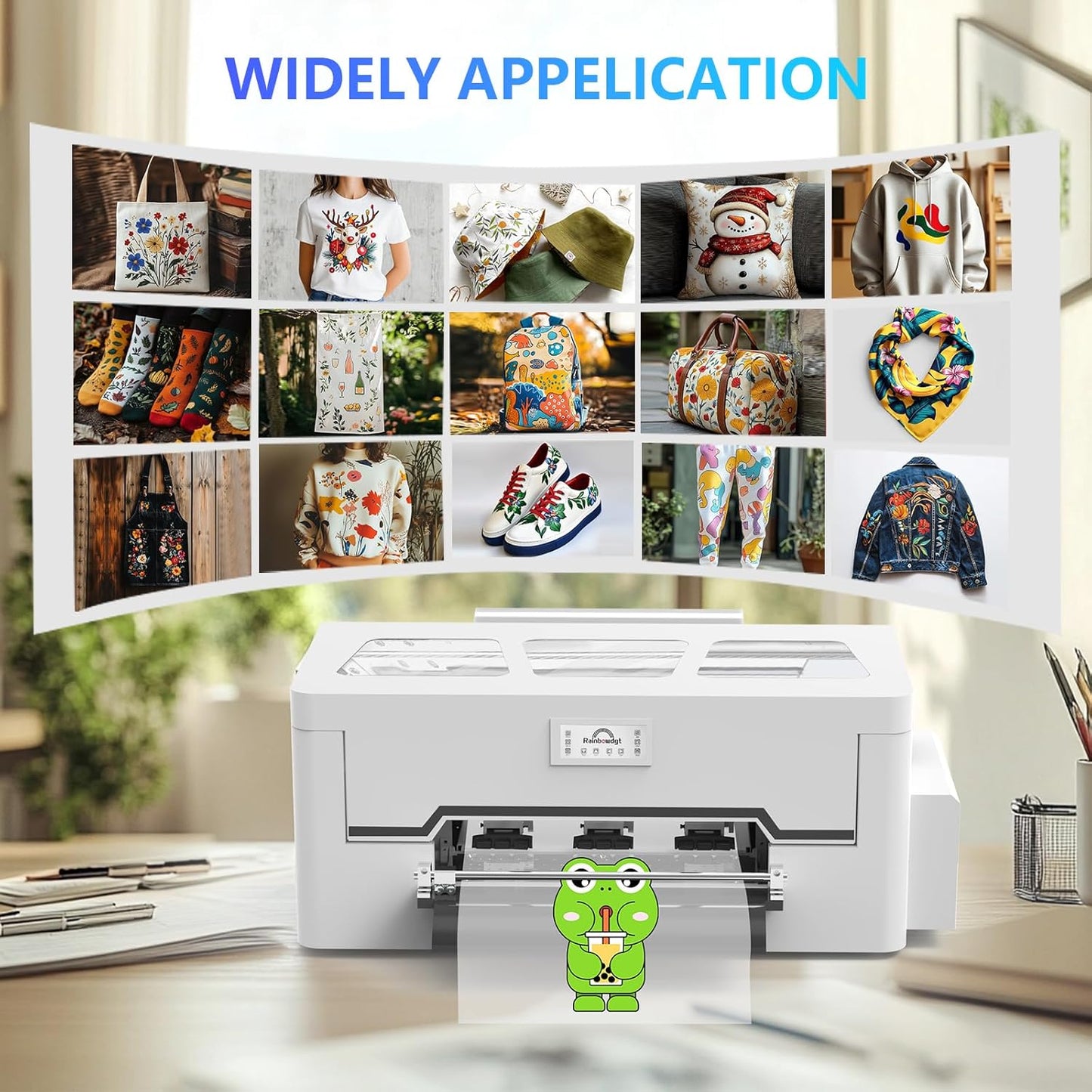Peacock 33 A3 DTF Printer XP600 Kits With DTF supplies Oven Heat Press