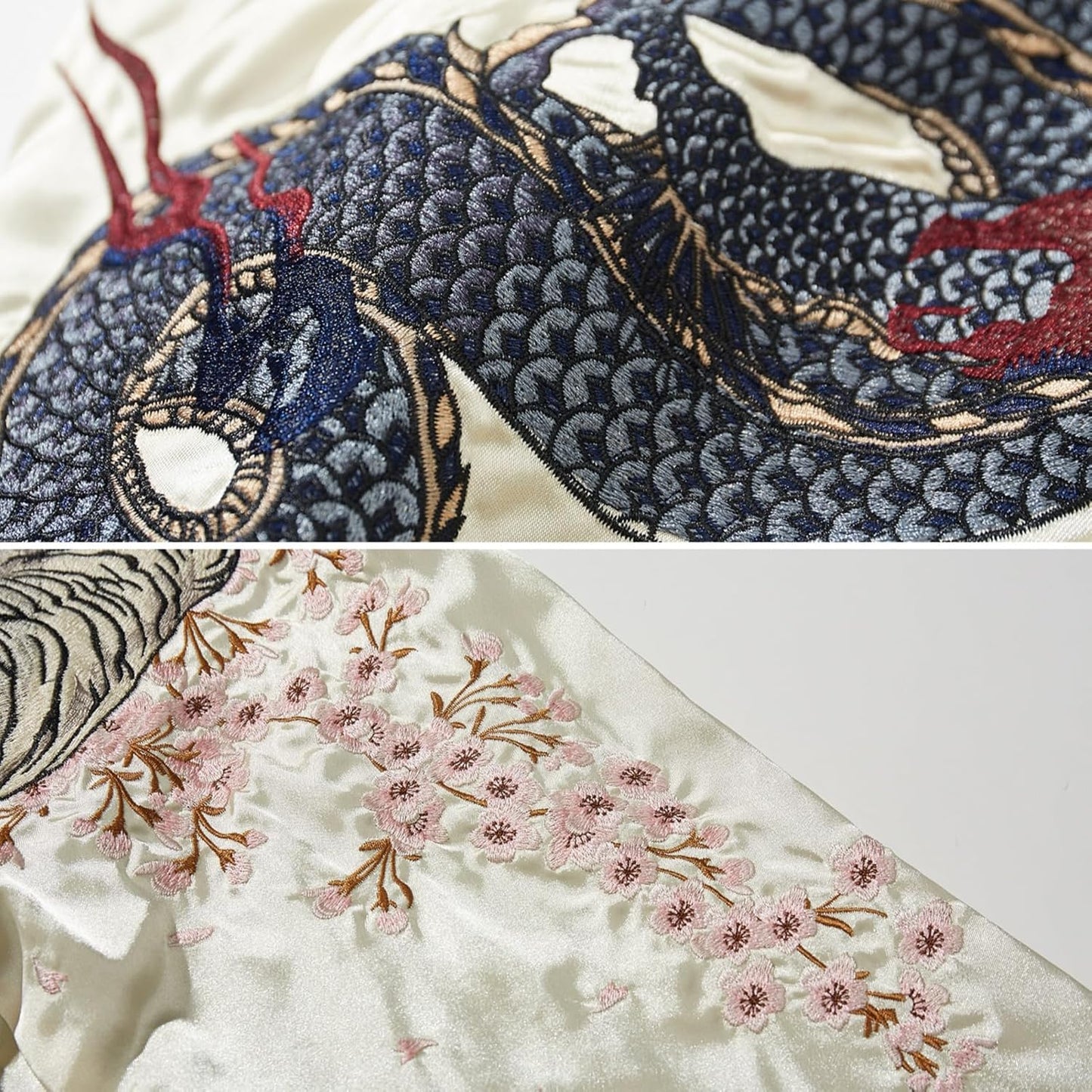 Men's Phoenix Embroidered Bomber Jacket Japanese Spring Windbreaker