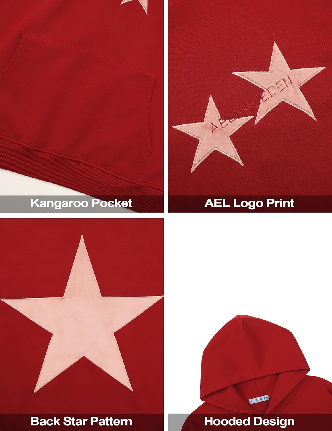 Star Y2k Hoodie Graphic Hoodies Crewneck Sweatshirt