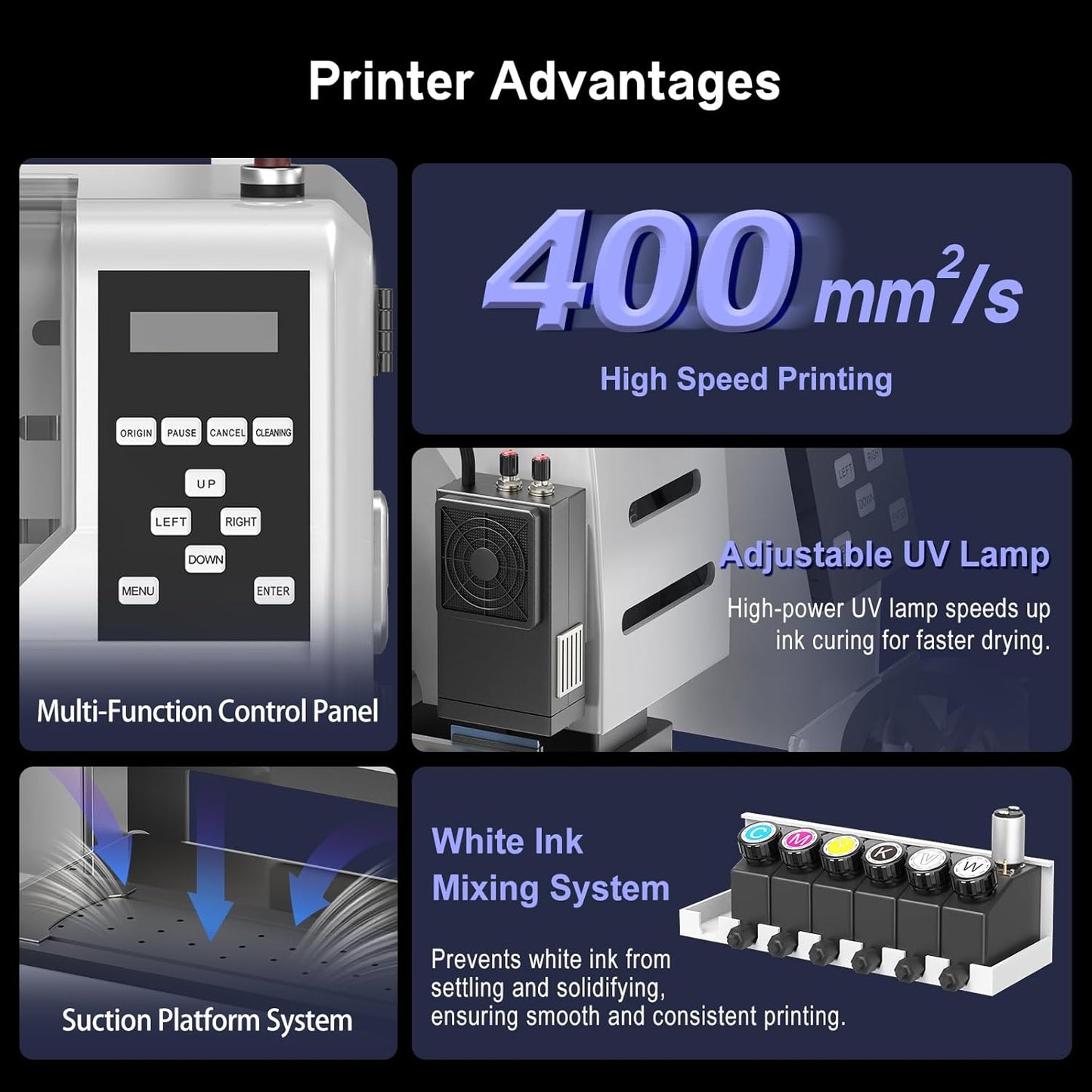DX7 A3 UV DTF Printer Small Tumblers Sticker Cup Wraps Printer