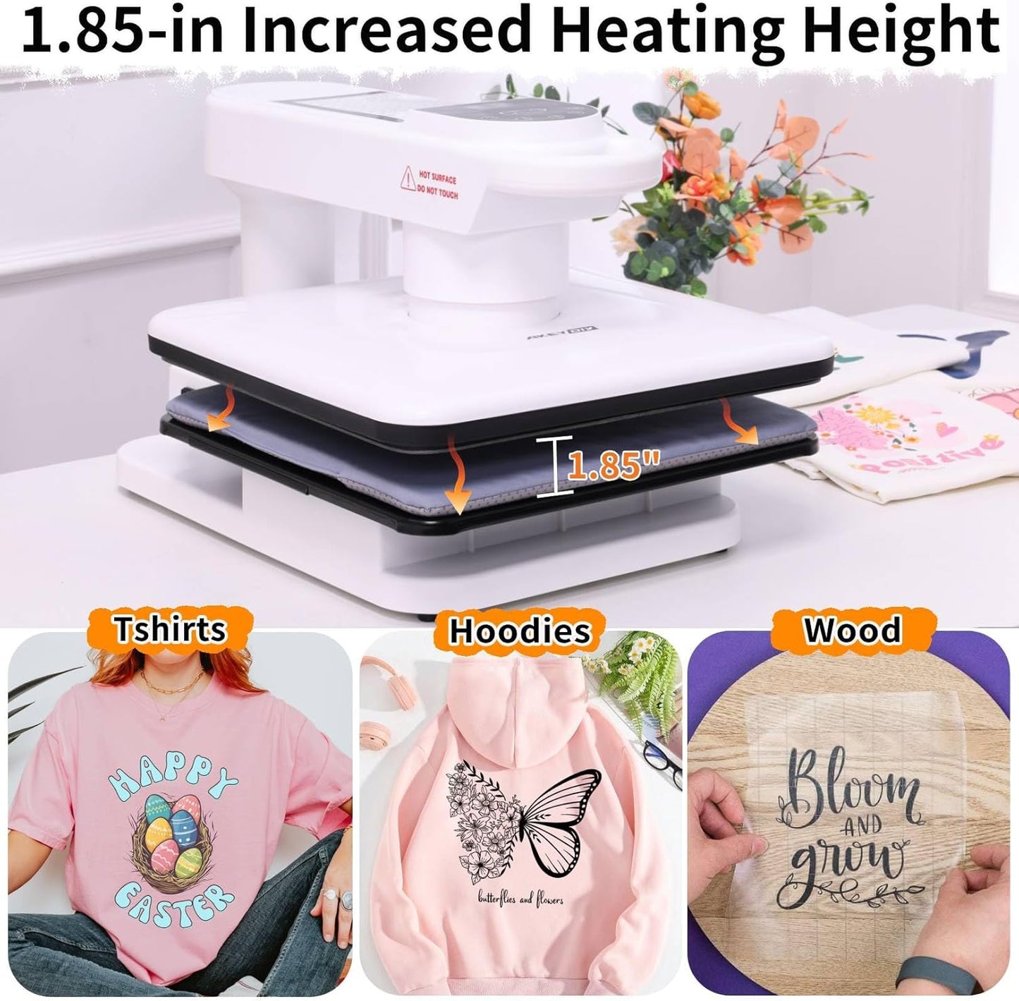 Portable Auto Heat Press Machine for T Shirts Hoodie - Colorsprinter
