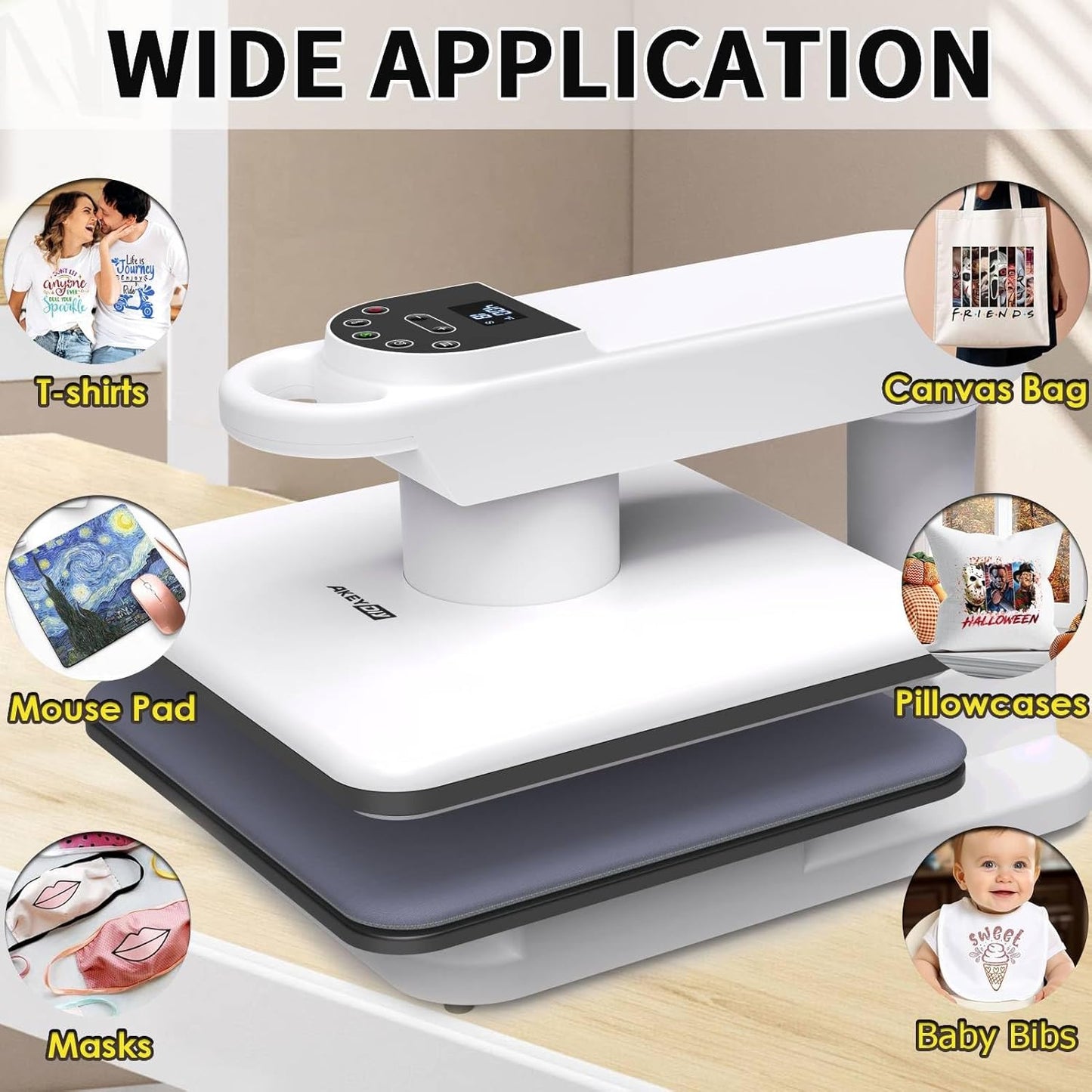 Portable Auto Heat Press Machine for T Shirts Hoodie - Colorsprinter