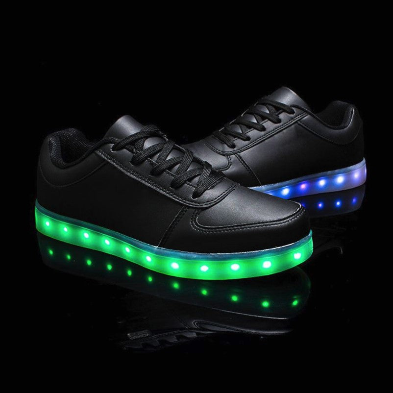 Zapatillas deportivas unisex para niños con luces LED y carga USB
