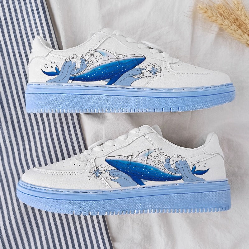 Blank White Leather Low Top Sneakers Custom Basketball Shoes Unisex