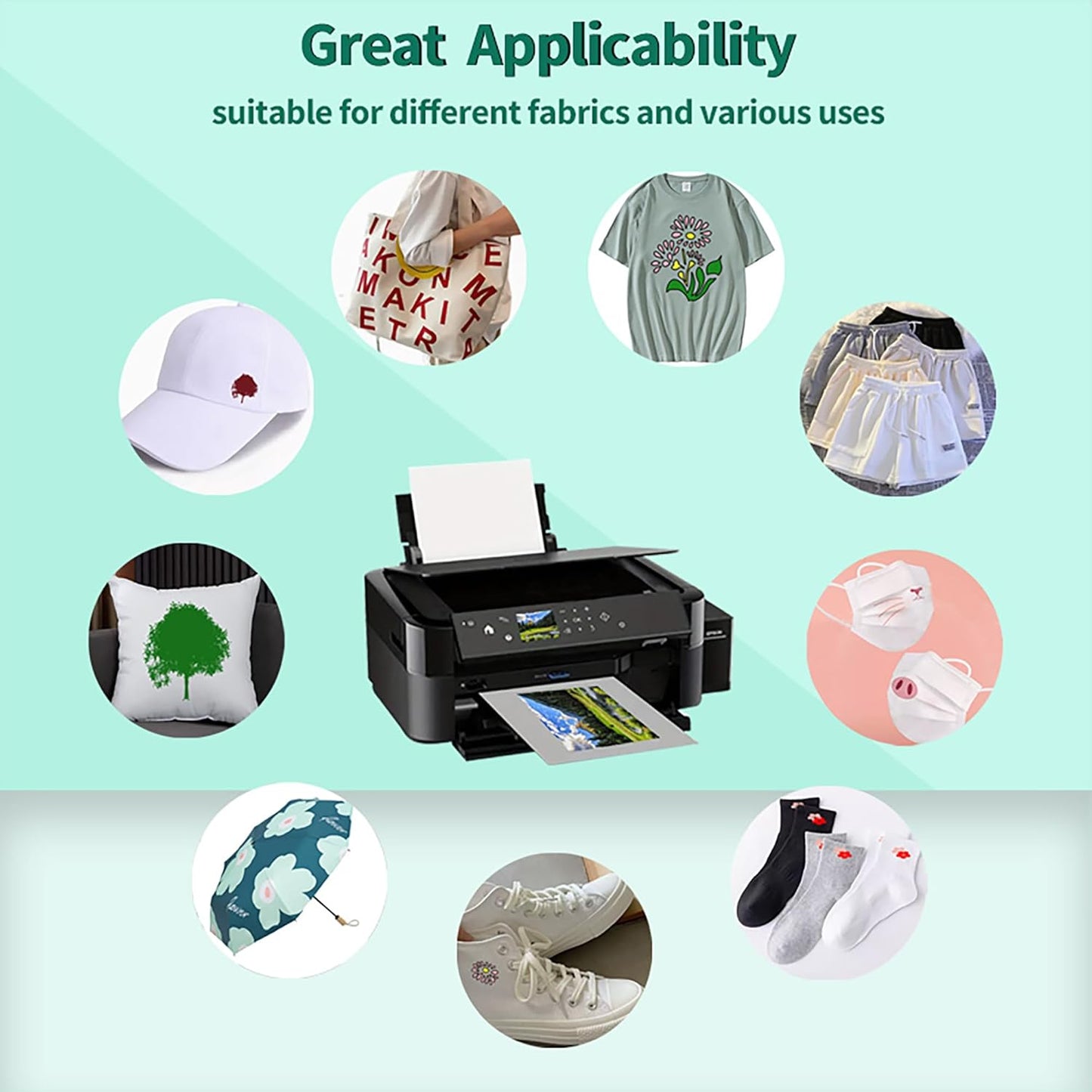 A4 Matte PET DTF Film 50/100 Sheets for T-Shirt & Textile Prints