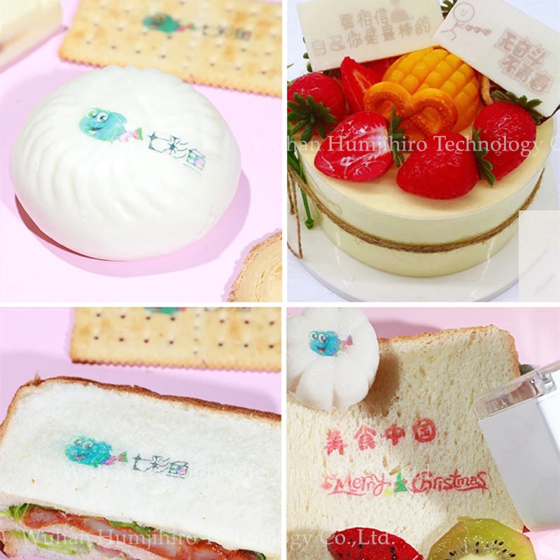 Portable Mini Wifi Handheld Edible Printer For DIY Coffee Bread Food - Colorsprinter