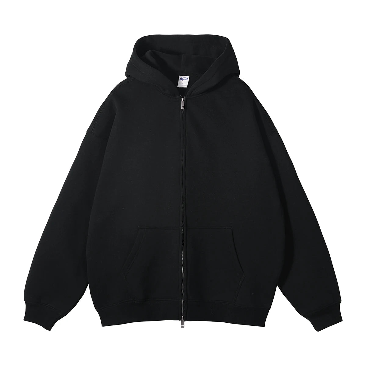Custom Unisex Women Men Blank Cotton Zip Up Wholesale Fleece Hoodie