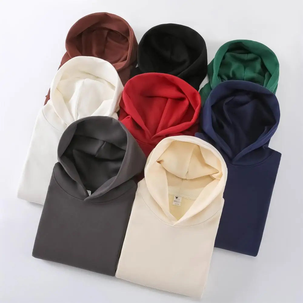 Custom Blank Wholesale 500 gsm Cotton Hoodies Men Pullover Sweatshirts