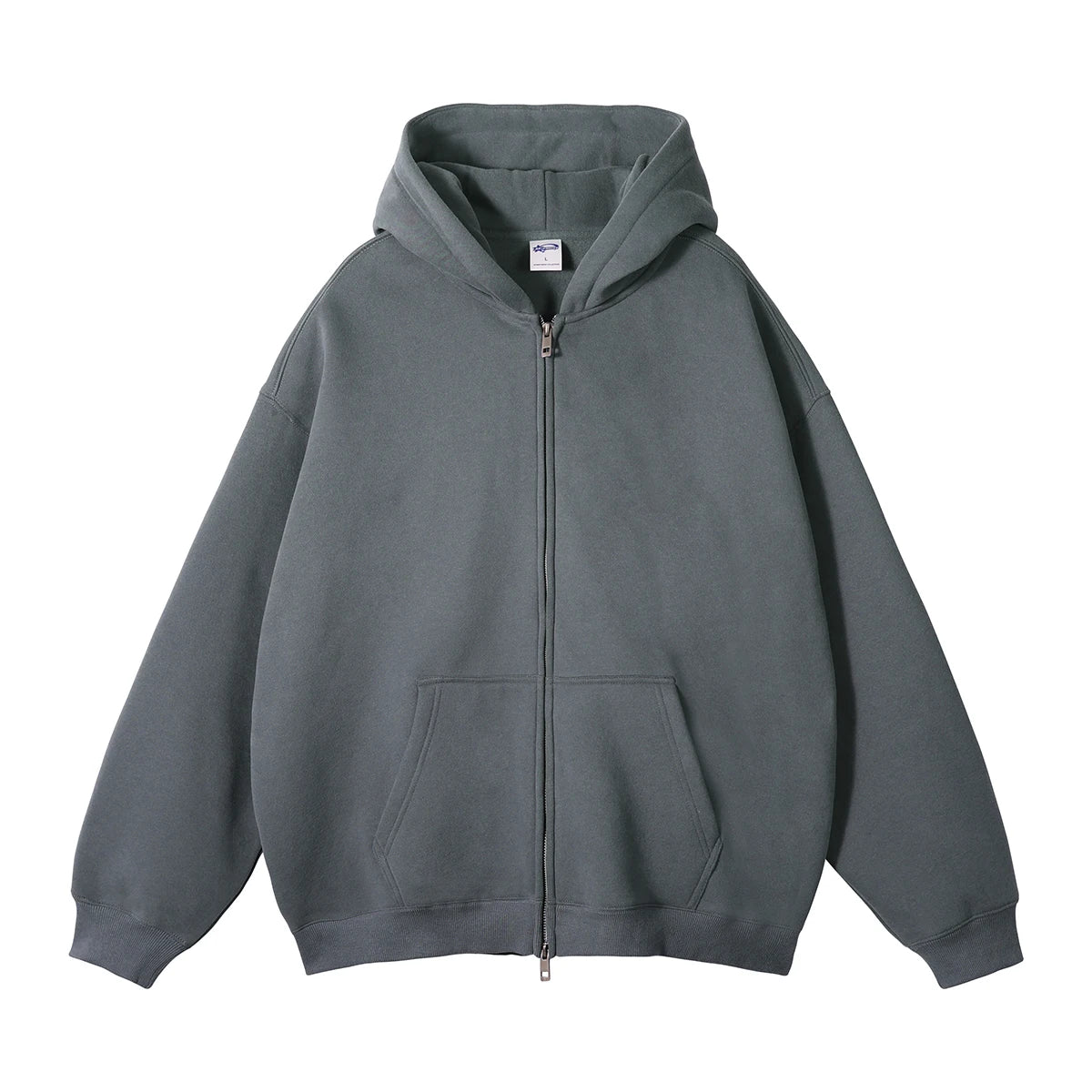 Custom Unisex Women Men Blank Cotton Zip Up Wholesale Fleece Hoodie