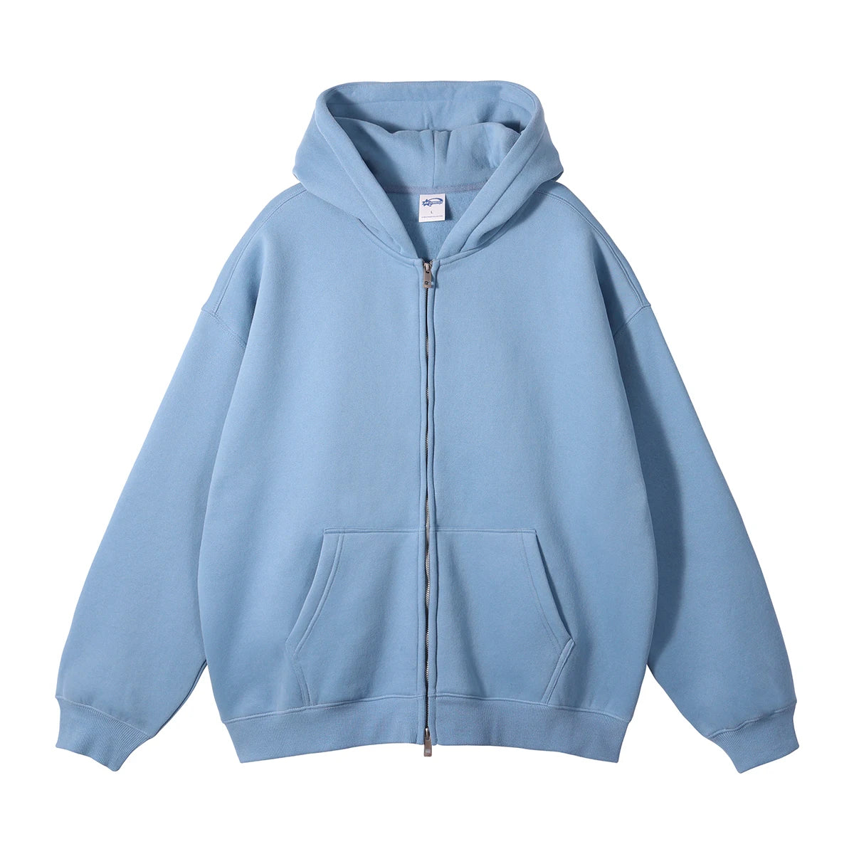 Custom Unisex Women Men Blank Cotton Zip Up Wholesale Fleece Hoodie
