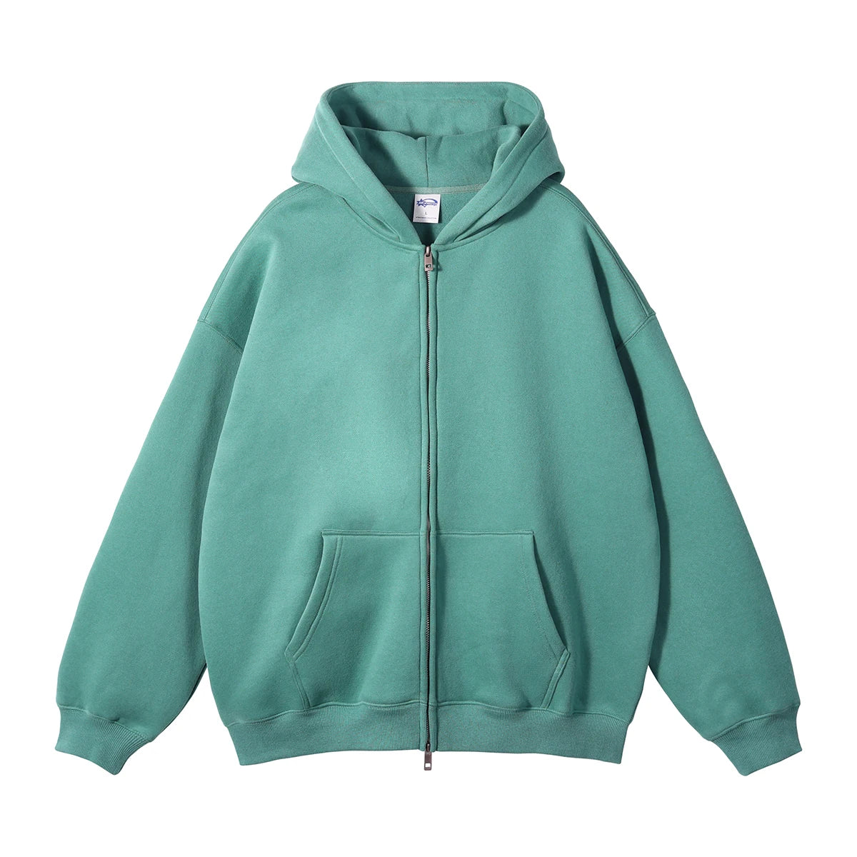 Custom Unisex Women Men Blank Cotton Zip Up Wholesale Fleece Hoodie