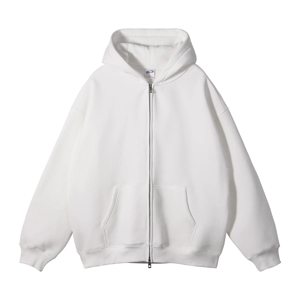 Custom Unisex Women Men Blank Cotton Zip Up Wholesale Fleece Hoodie