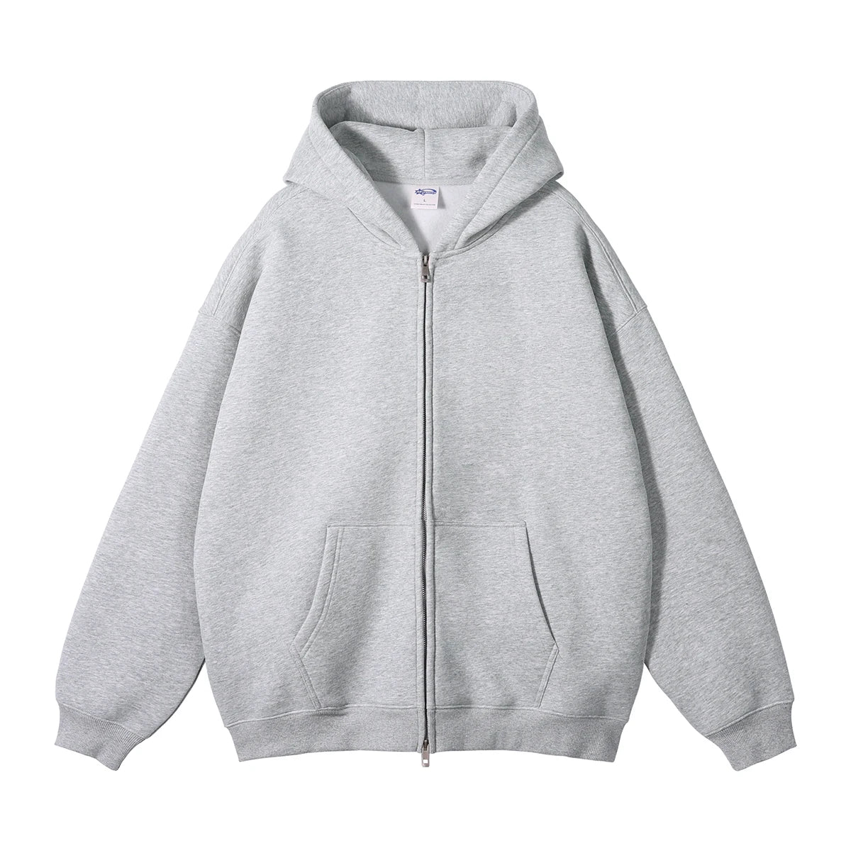 Custom Unisex Women Men Blank Cotton Zip Up Wholesale Fleece Hoodie