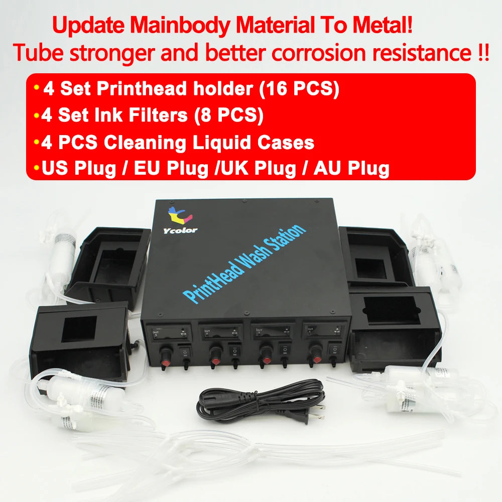 Print Head Cleaner DTF Cleaning Machine Washer Station Kit L1800 L805