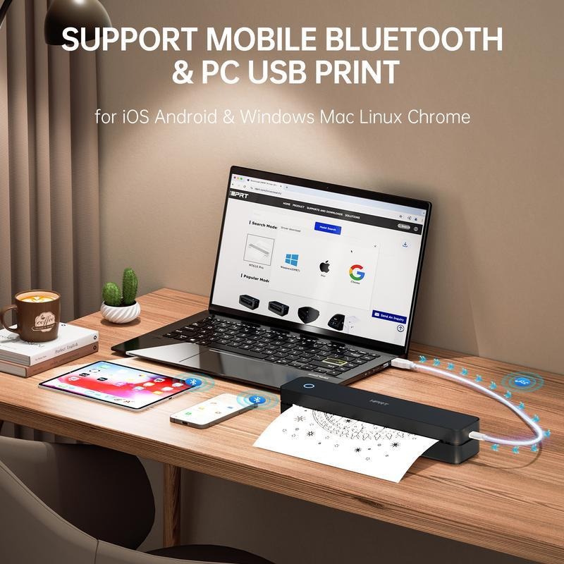 Portable Wireless Mobile A4 Mini Thermal Printer - Colorsprinter