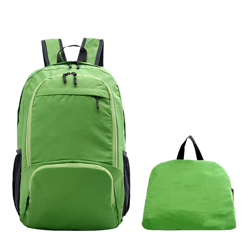 Blank Custom Waterproof Outdoor Lightweight Foldable Hiking Backpack