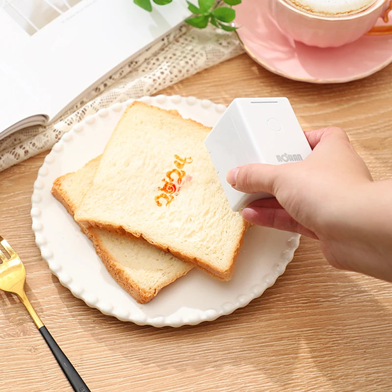 Portable Mini Wifi Handheld Edible Printer For DIY Coffee Bread Food - Colorsprinter